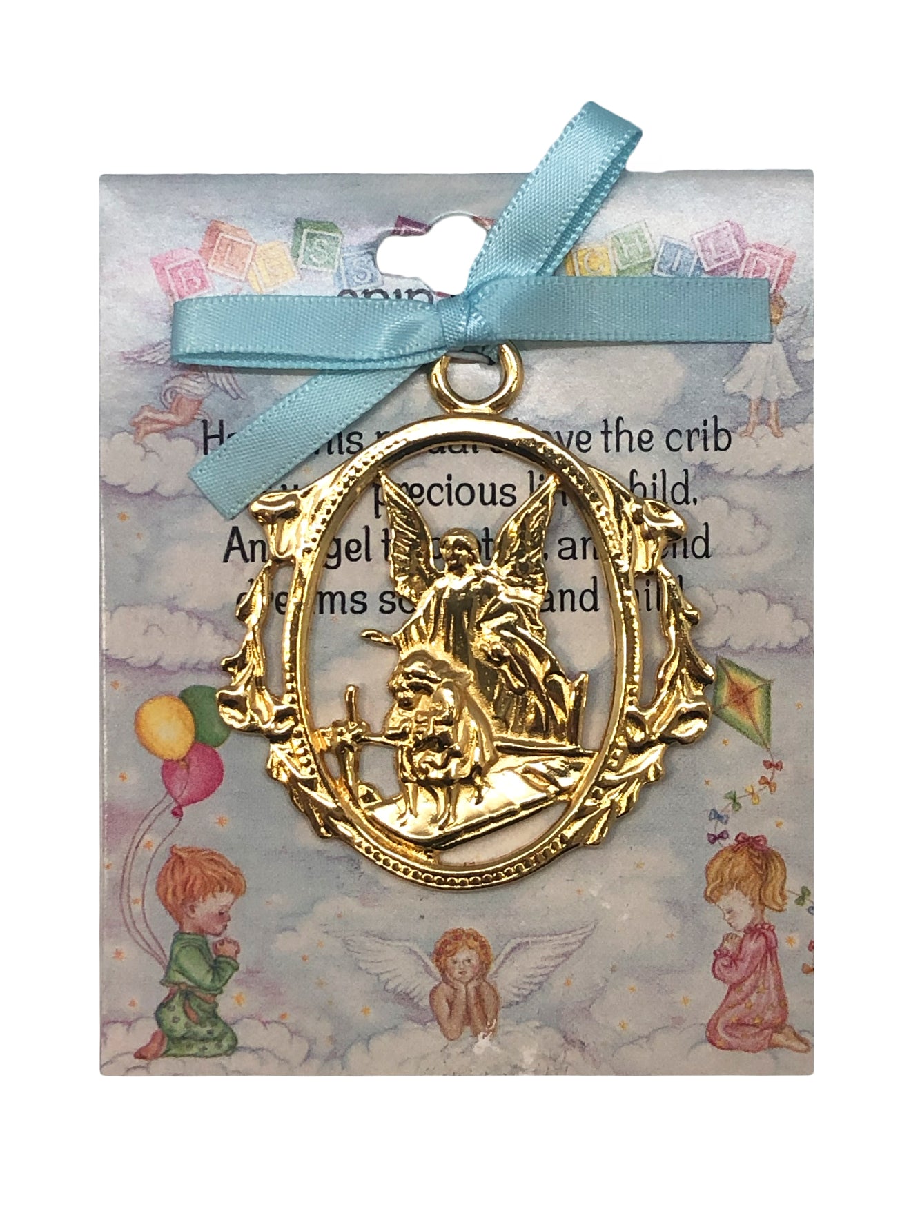 Guardian Angel Crib/Cot Medallion – Spiritual Protection for Your Little One