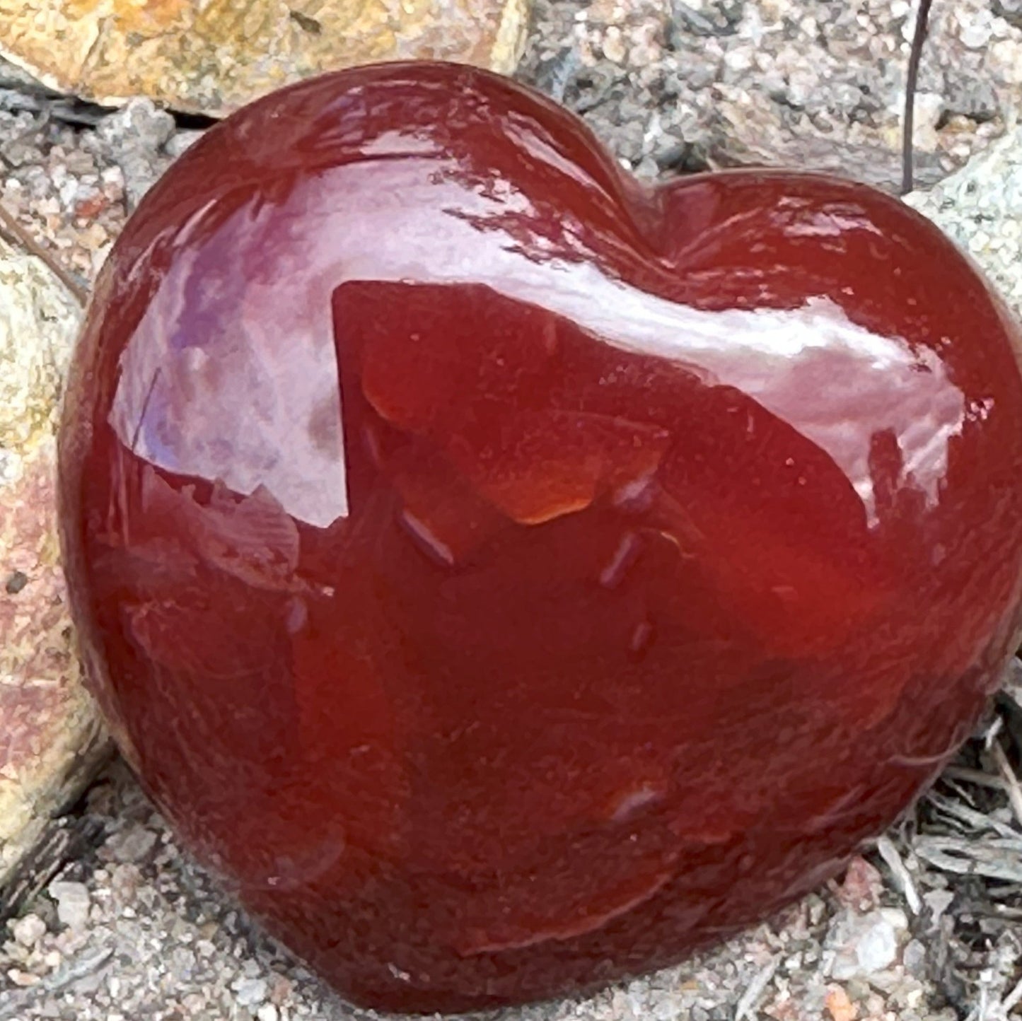 Carnelian Crystal Heart – Creativity, Confidence & Spiritual Vitality