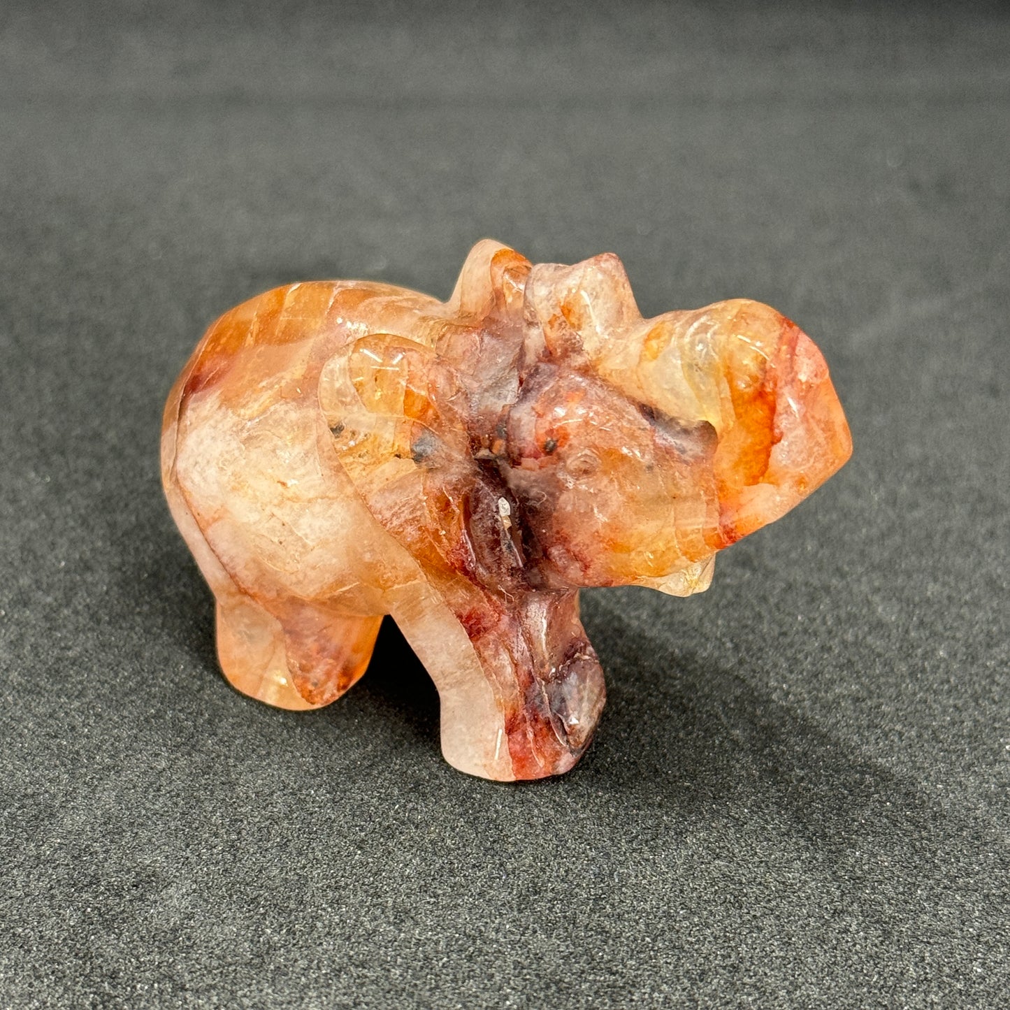 Crystal Elephants (7cm) – Hand-Carved Healing Crystals for Luck, Strength & Spiritual Protection