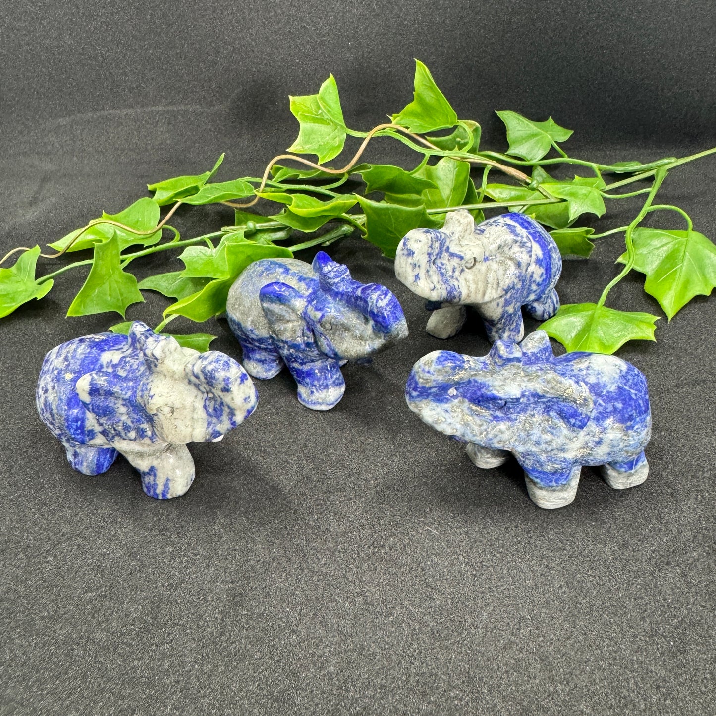 Crystal Elephants (7cm) – Hand-Carved Healing Crystals for Luck, Strength & Spiritual Protection