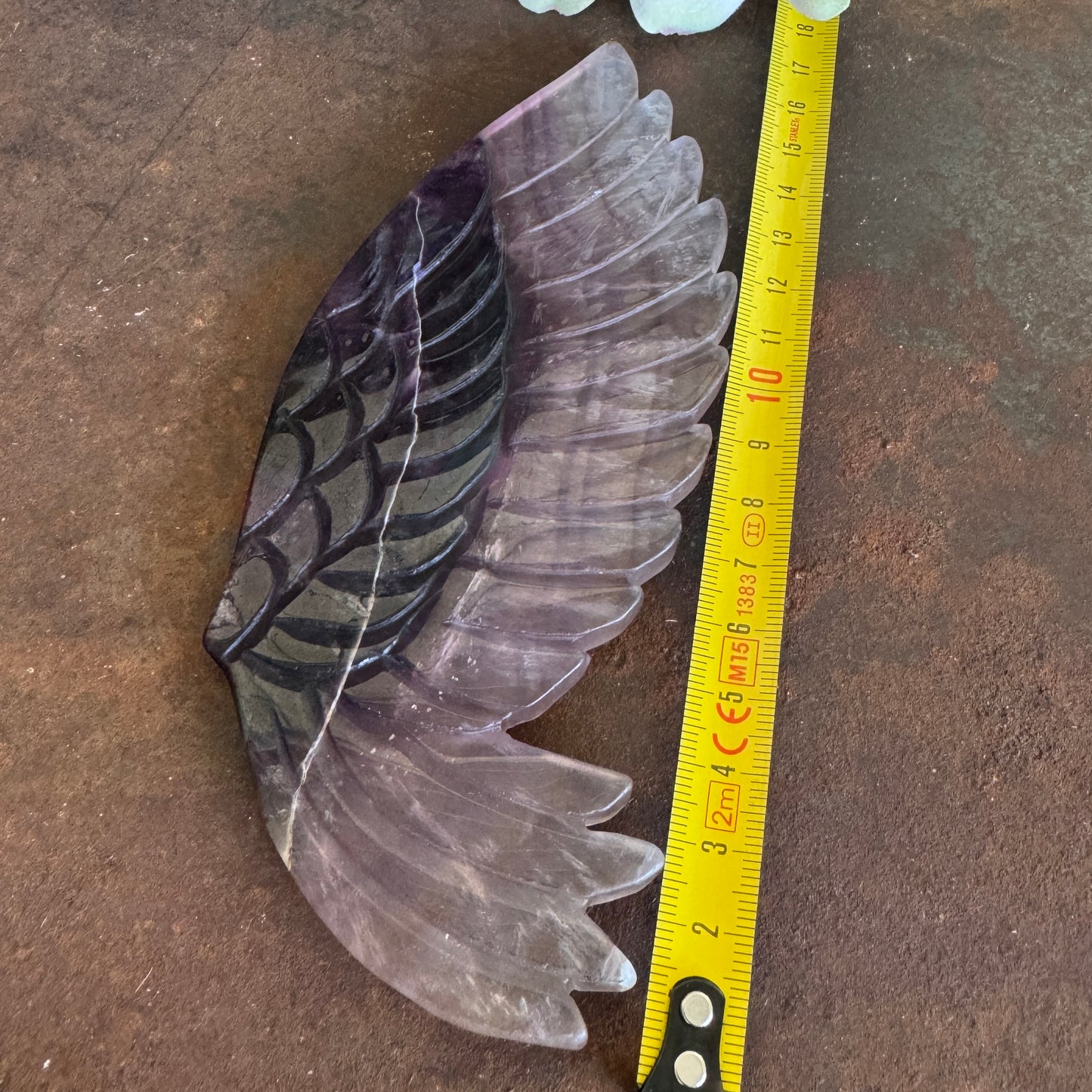 Fluorite Crystal Wings with Bird Stand – Clarity, Calm & Spiritual Healing Ornament