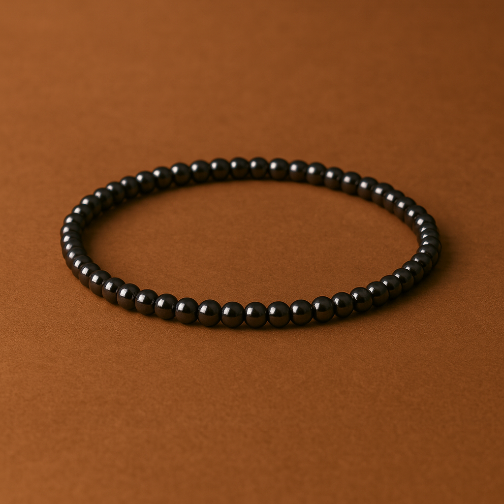 Hematite Crystal Bracelet 4mm – Unisex Grounding & Protection Jewellery