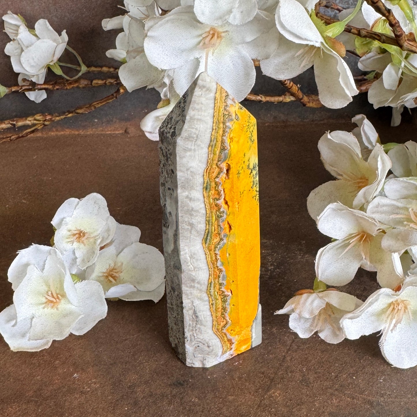 Bumblebee Jasper Tower – Confidence, Creativity & Spiritual Protection