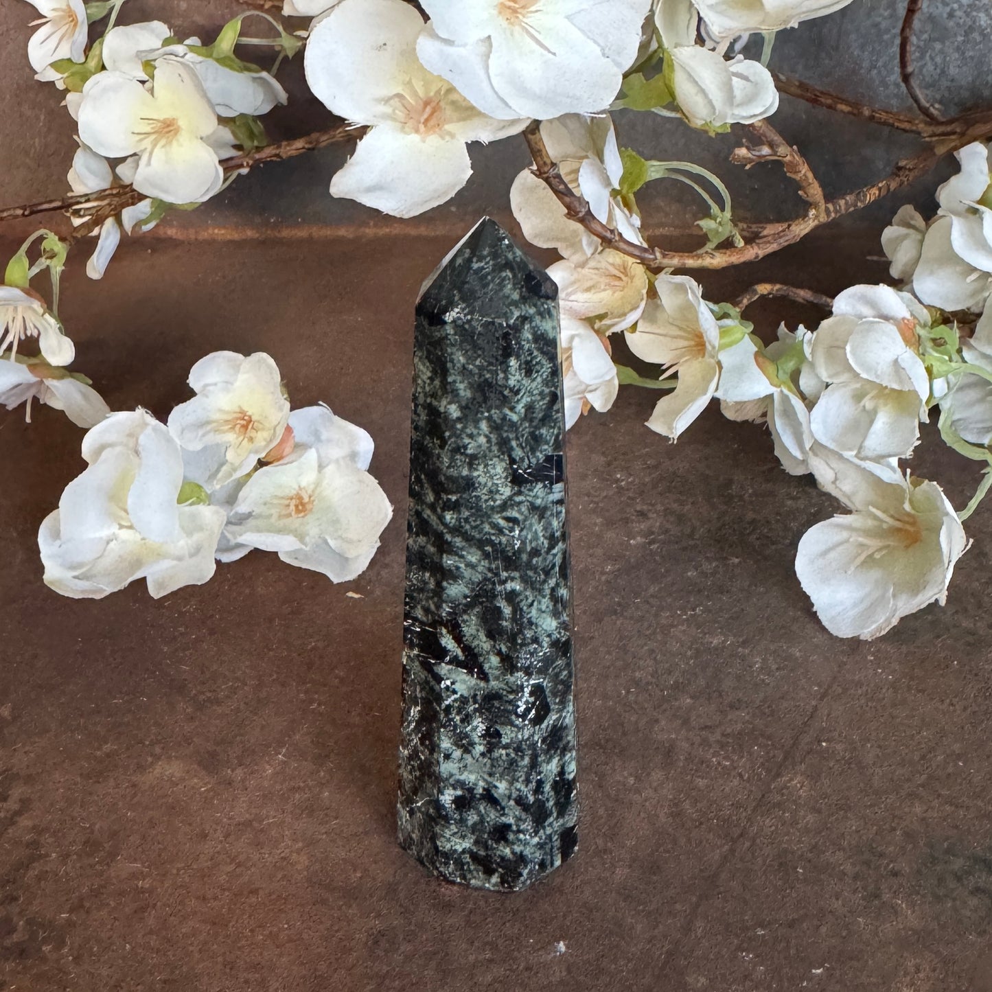 Rainforest Jasper Obelisk Tower – Earth Healing, Grounding Energy & Spiritual Harmony
