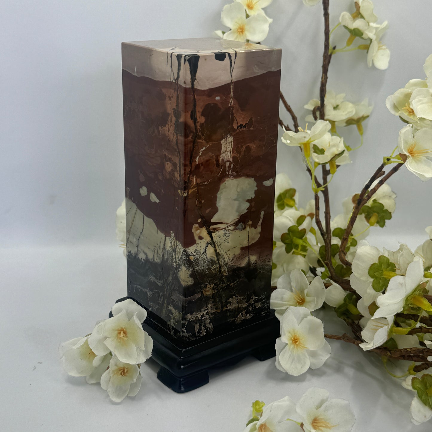 Picture Jasper mounted on Timber Stand