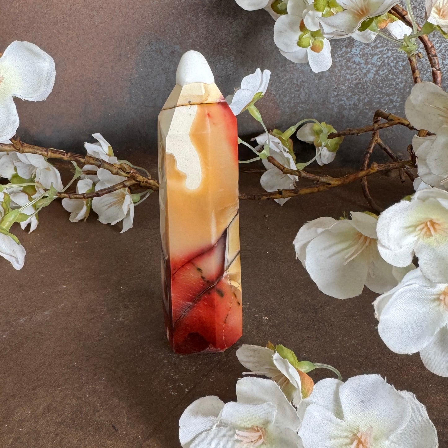 Mookaite Crystal Tower – Australian Grounding, Strength & Spiritual Healing