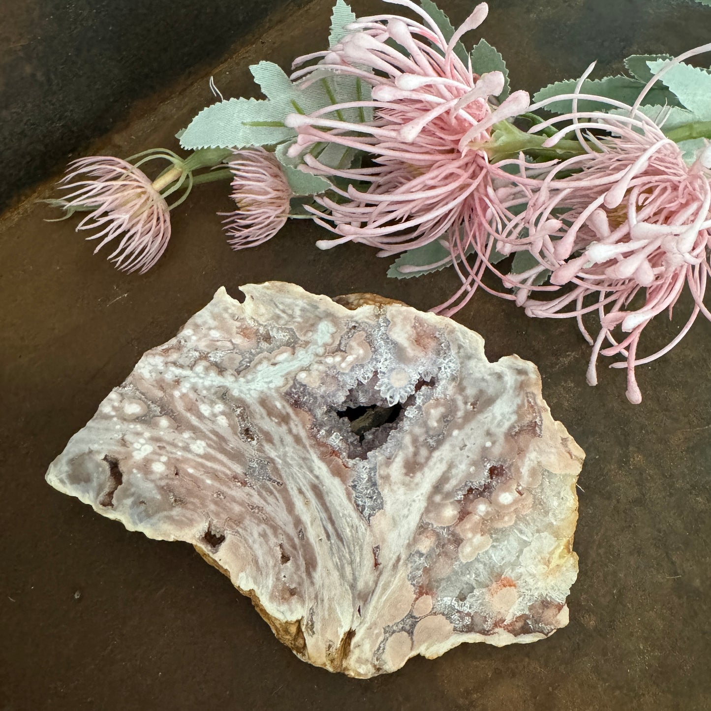 Pink Amethyst Slice
