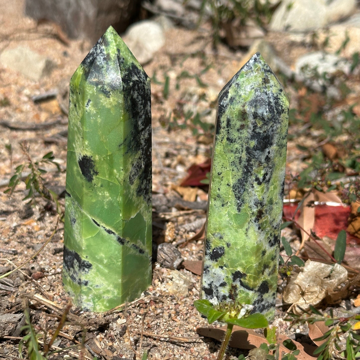 Chrysoprase Crystal Tower – Emotional Healing, Renewal & Heart Chakra Balance