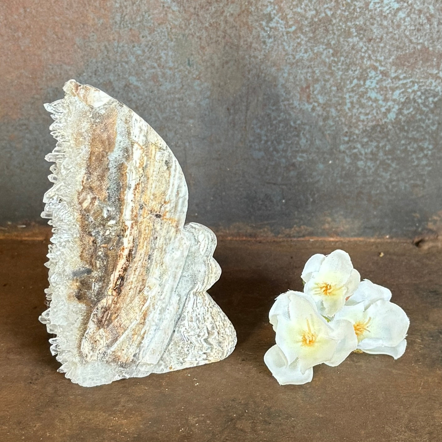 Geode Angel & Mermaid Carvings – One-of-a-Kind Crystal Healing Treasures