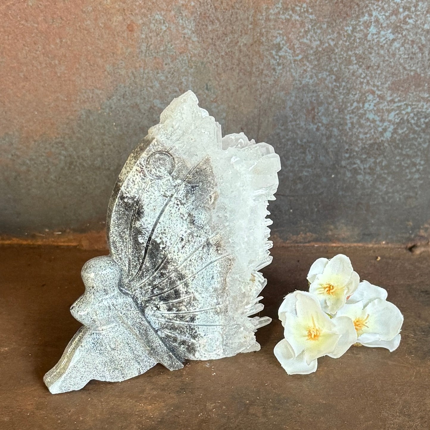 Geode Angel & Mermaid Carvings – One-of-a-Kind Crystal Healing Treasures