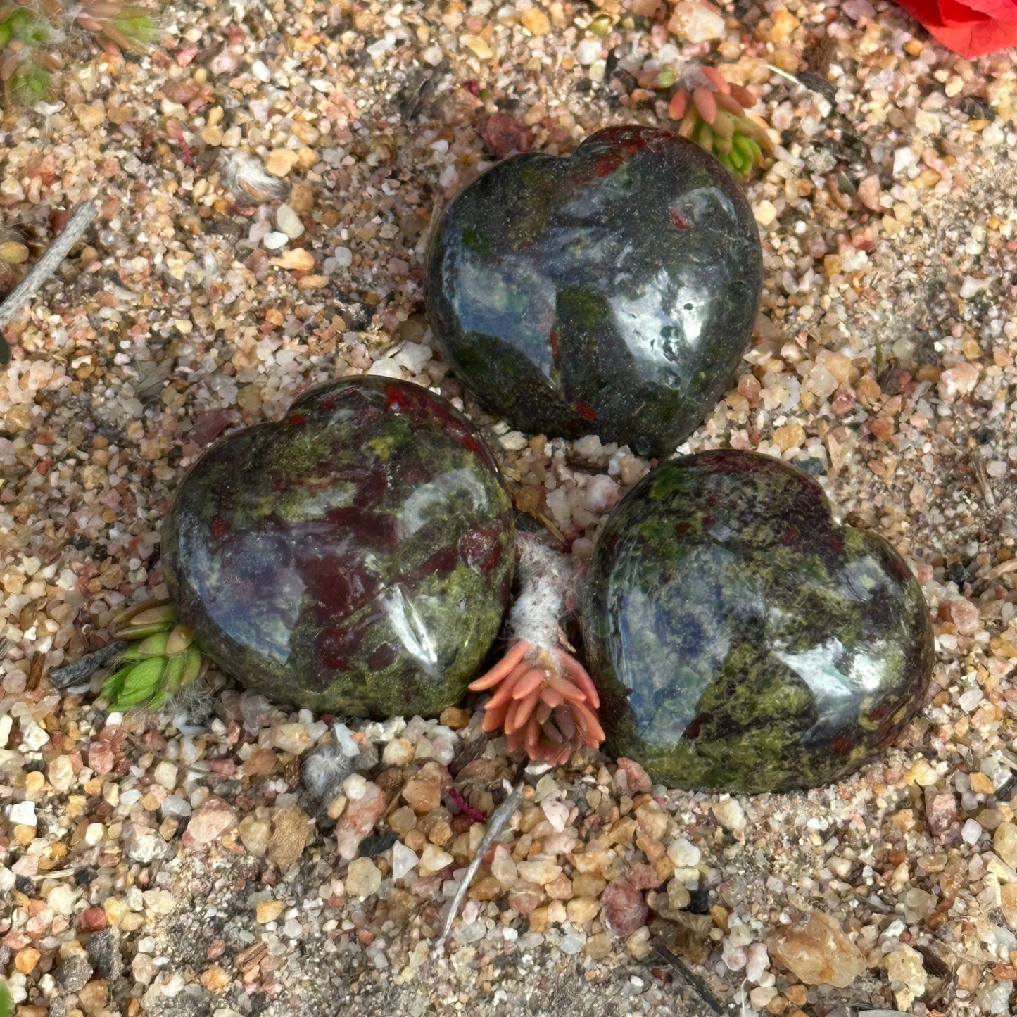 Bloodstone Crystal Heart – Spiritual Healing & Protection