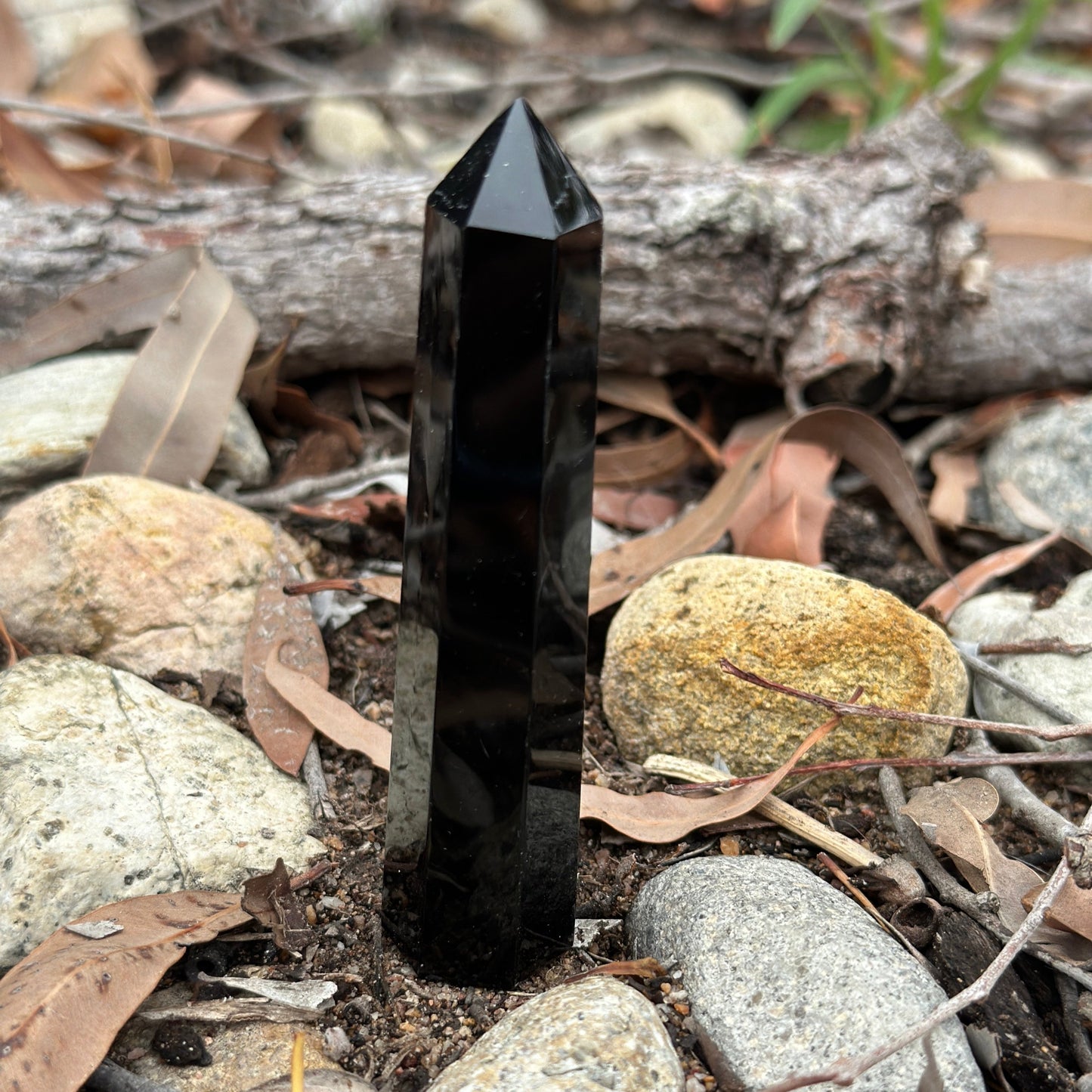Obsidian Tower – Spiritual Protection & Healing Crystal