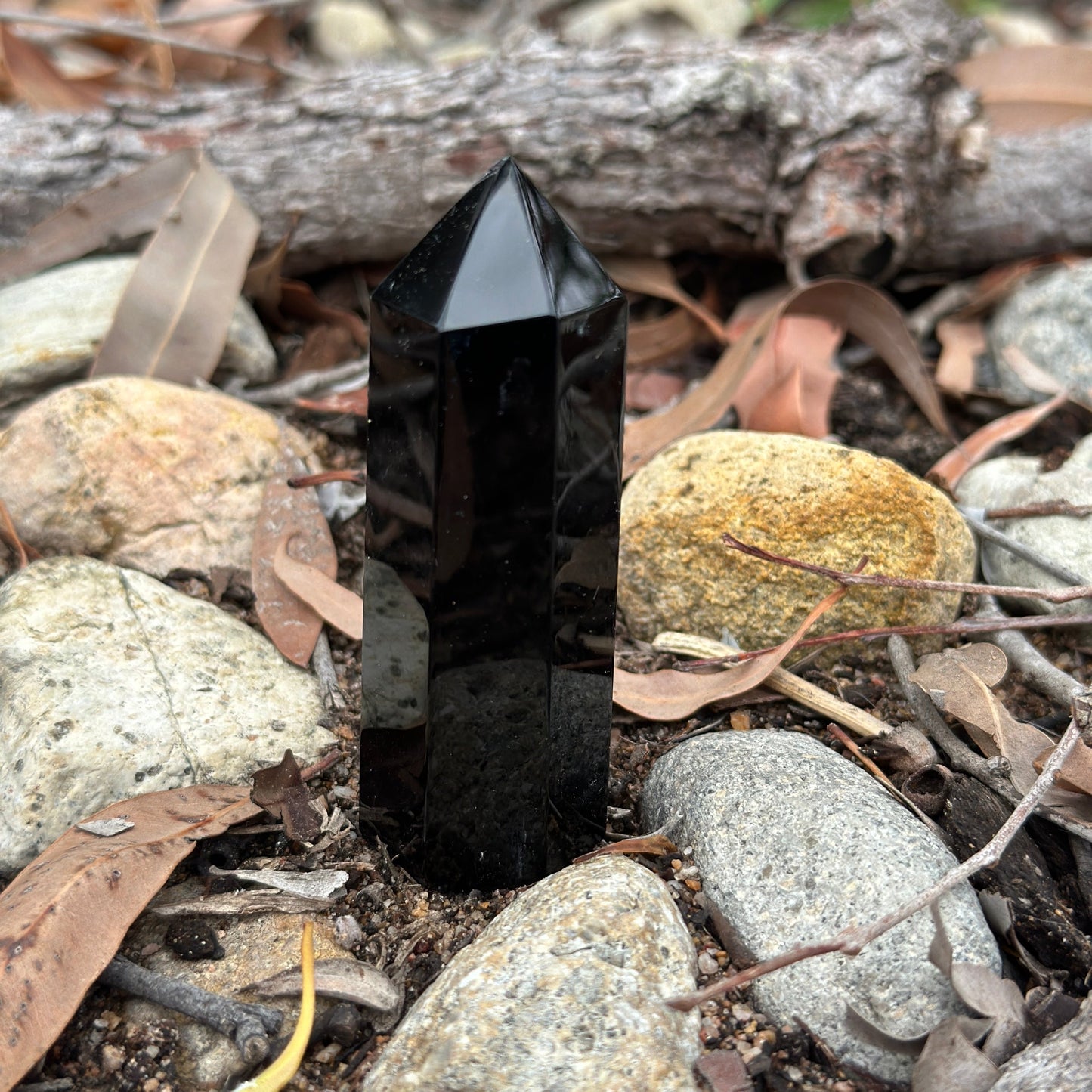 Obsidian Tower – Spiritual Protection & Healing Crystal