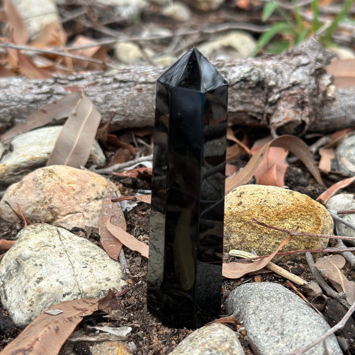 Obsidian Tower – Spiritual Protection & Healing Crystal