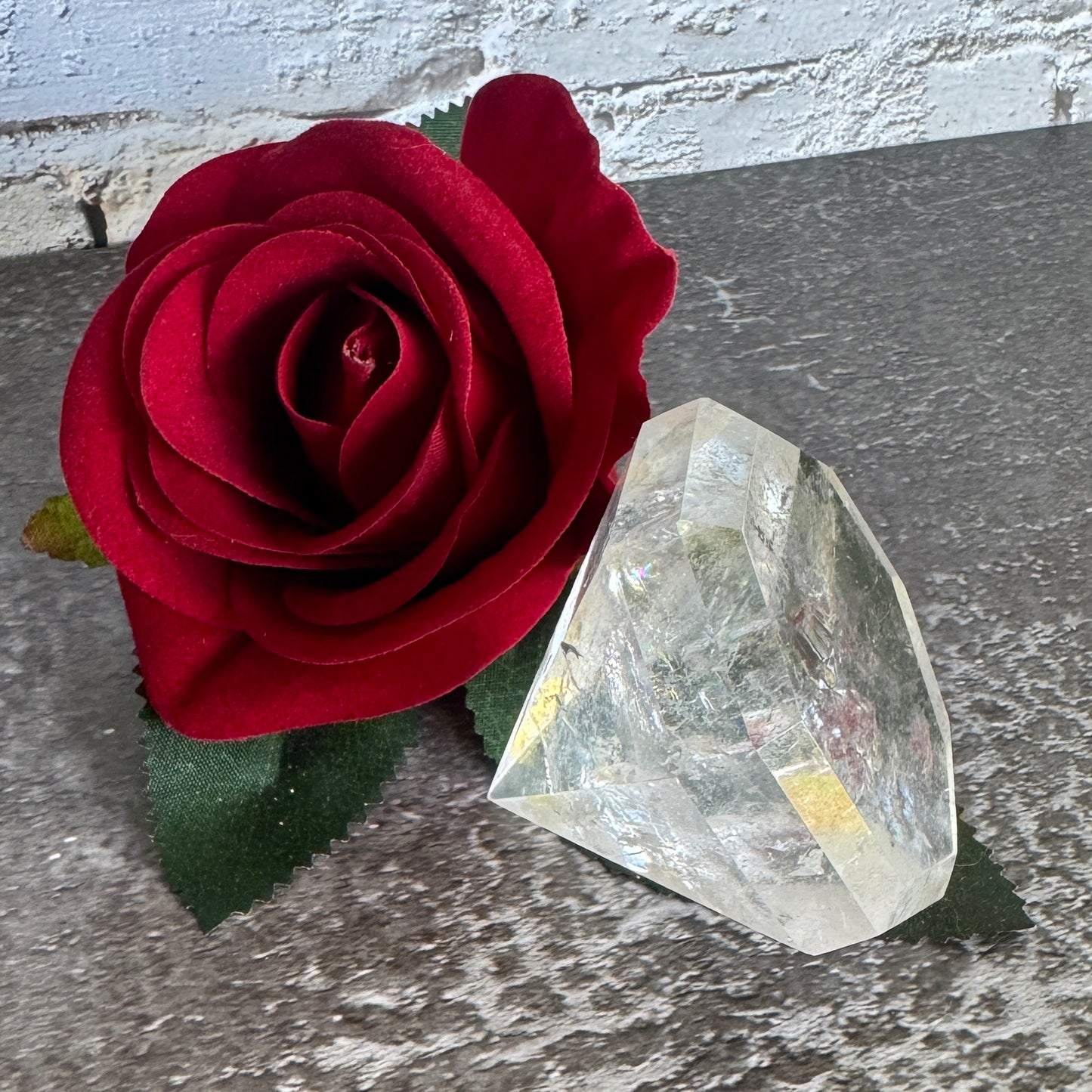 Clear Quartz Diamond Cut Crystal