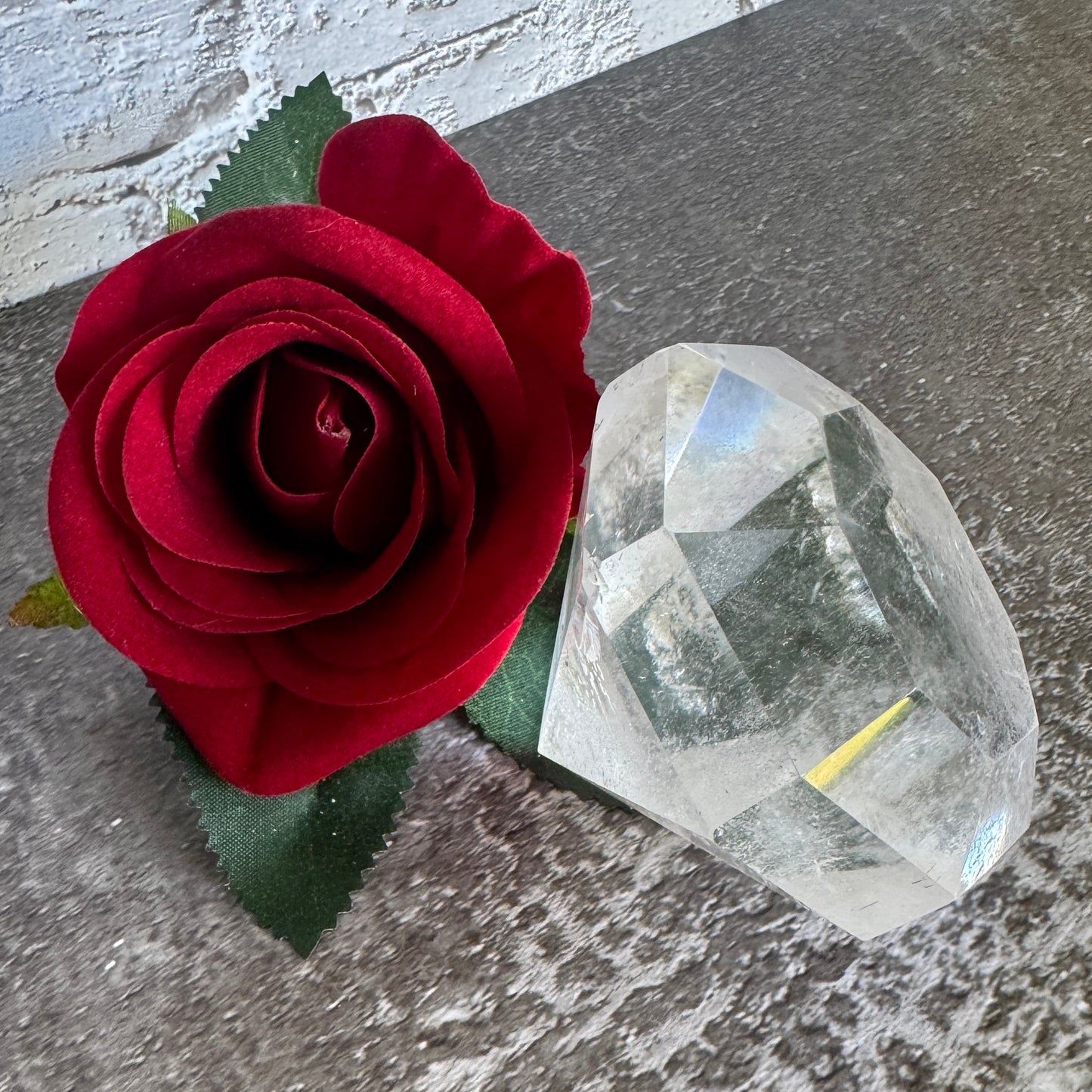 Clear Quartz Diamond Cut Crystal