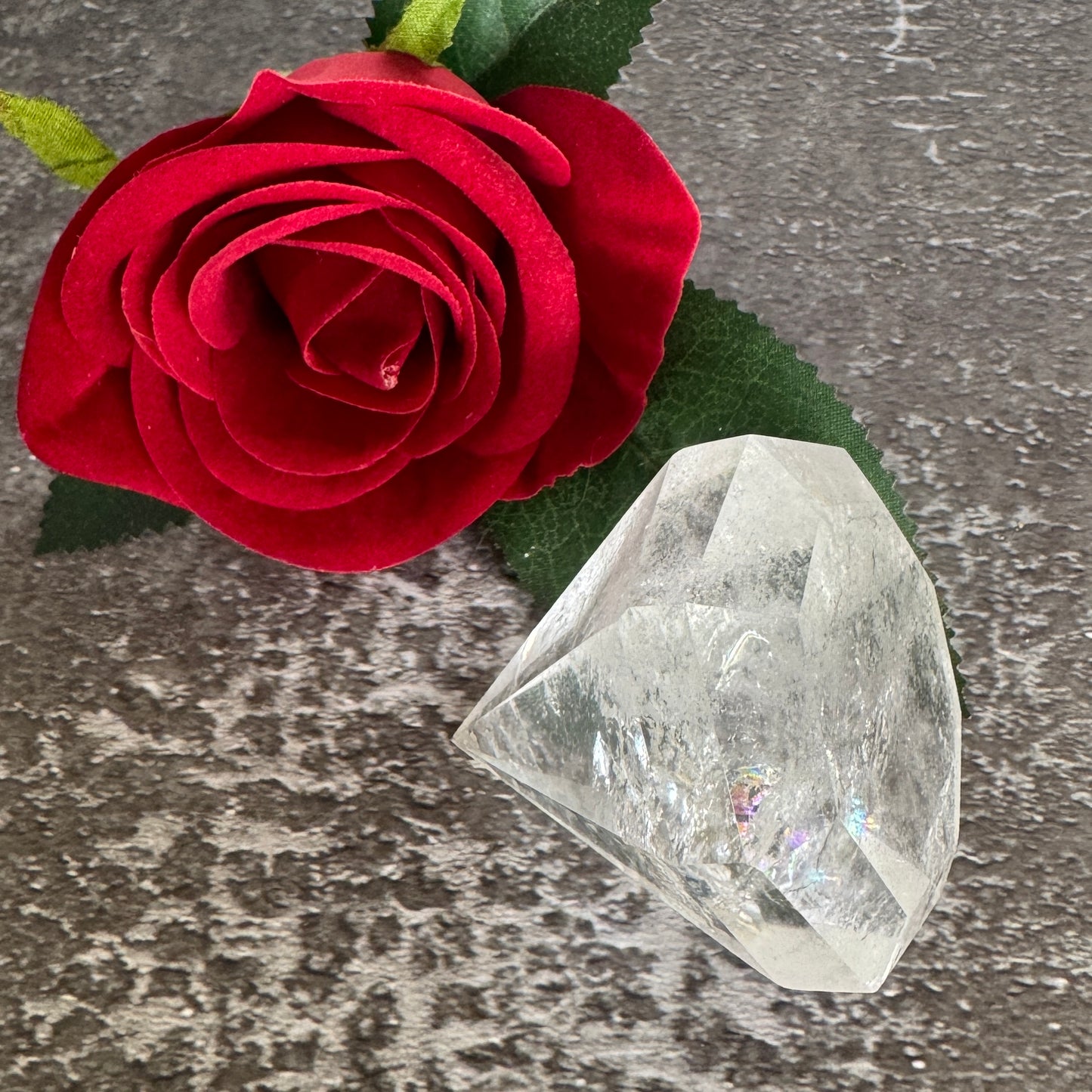 Clear Quartz Diamond Cut Crystal
