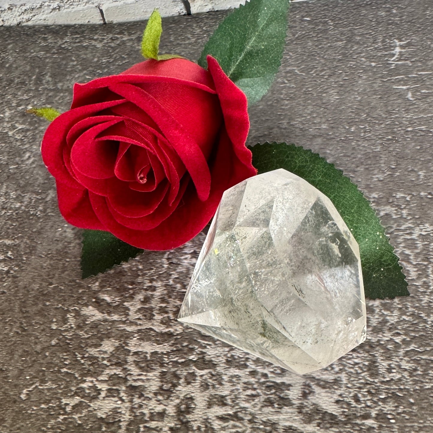 Clear Quartz Diamond Cut Crystal