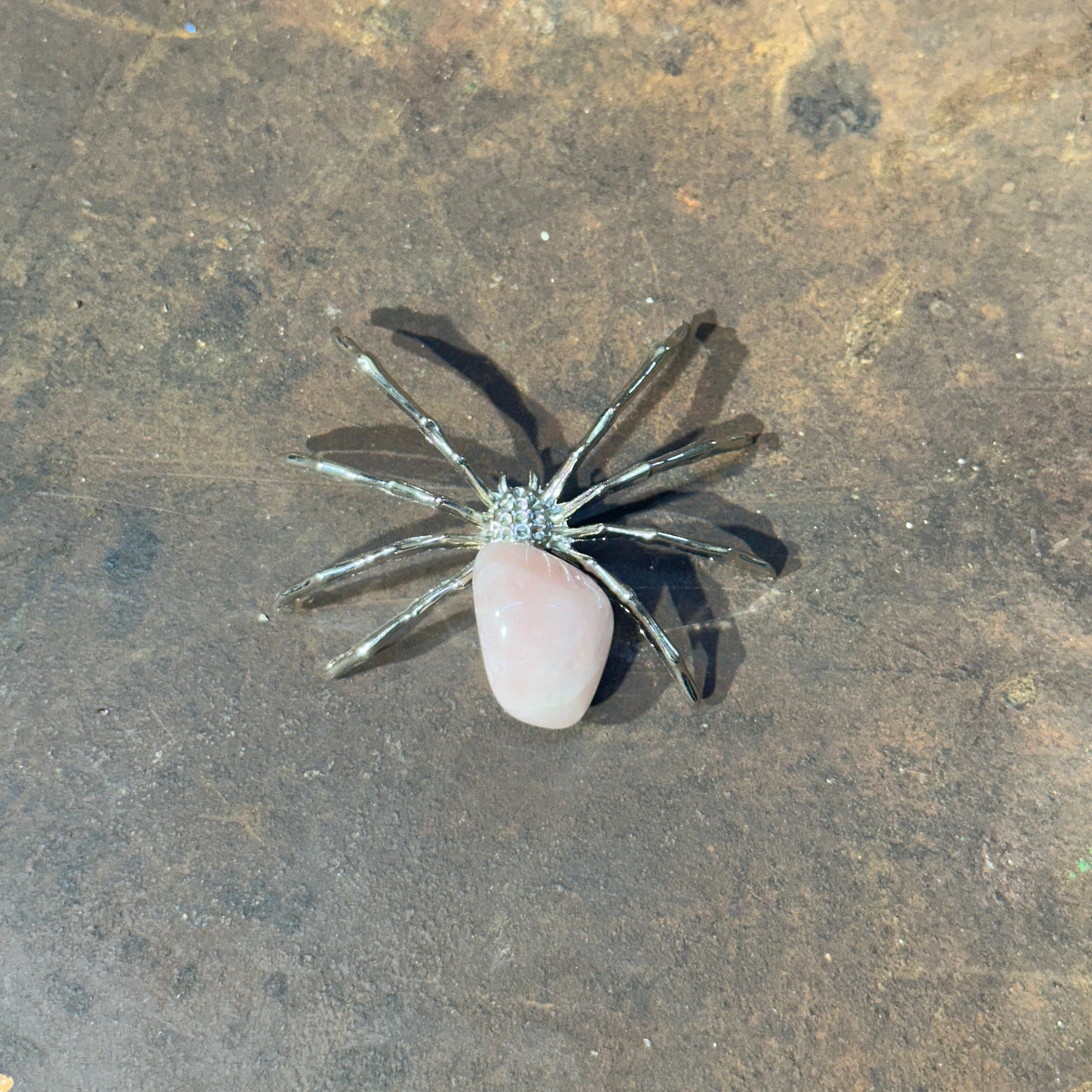 Spider with Crystal Gem – Symbol of Creativity, Protection & Healing Energy