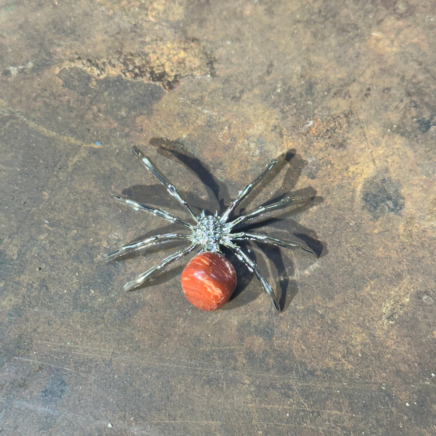 Spider with Crystal Gem – Symbol of Creativity, Protection & Healing Energy