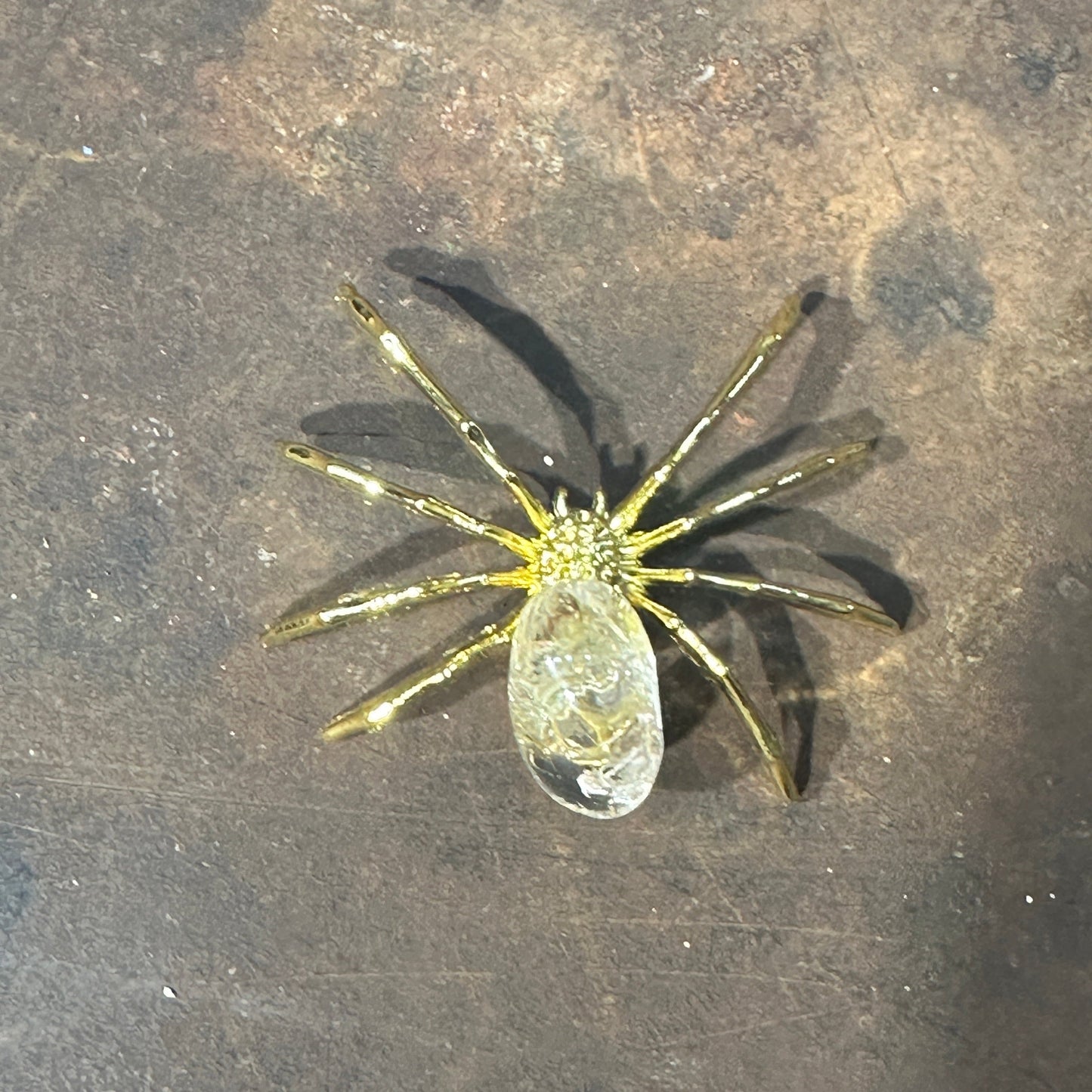 Spider with Crystal Gem – Symbol of Creativity, Protection & Healing Energy