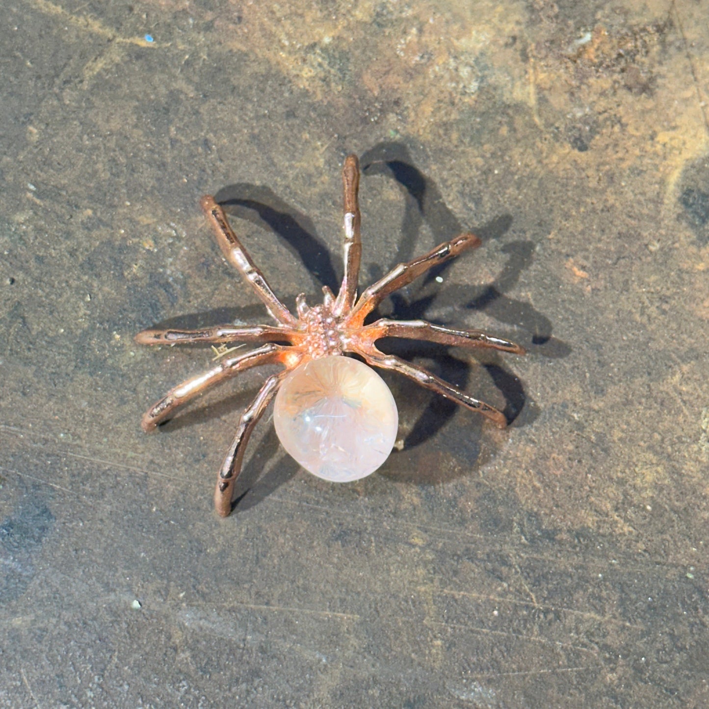 Spider with Crystal Gem – Symbol of Creativity, Protection & Healing Energy