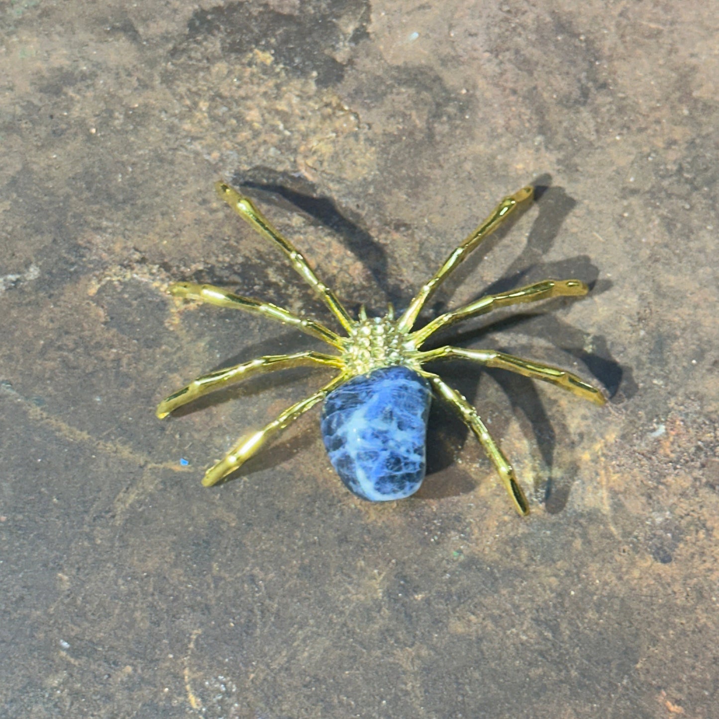 Spider with Crystal Gem – Symbol of Creativity, Protection & Healing Energy