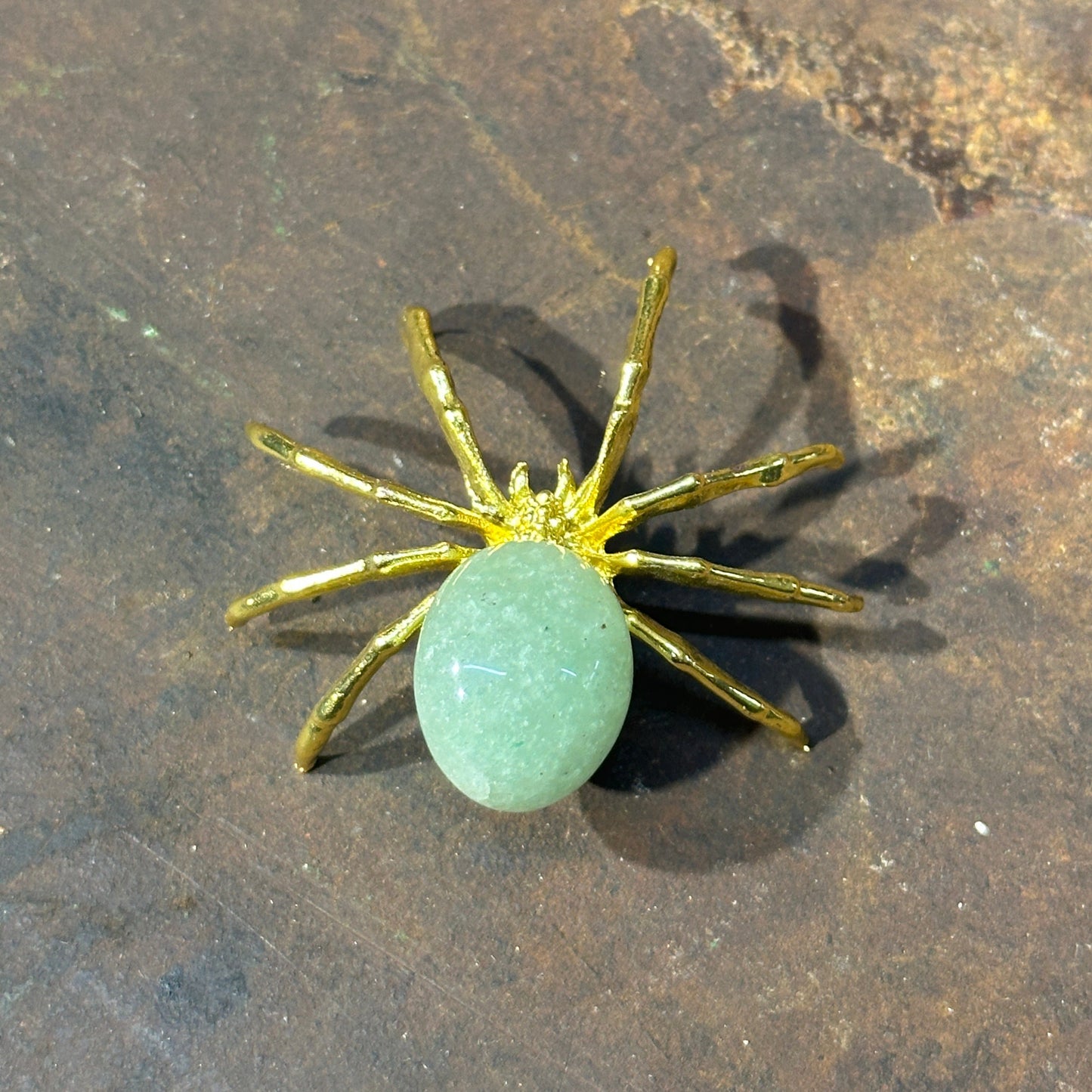 Spider with Crystal Gem – Symbol of Creativity, Protection & Healing Energy