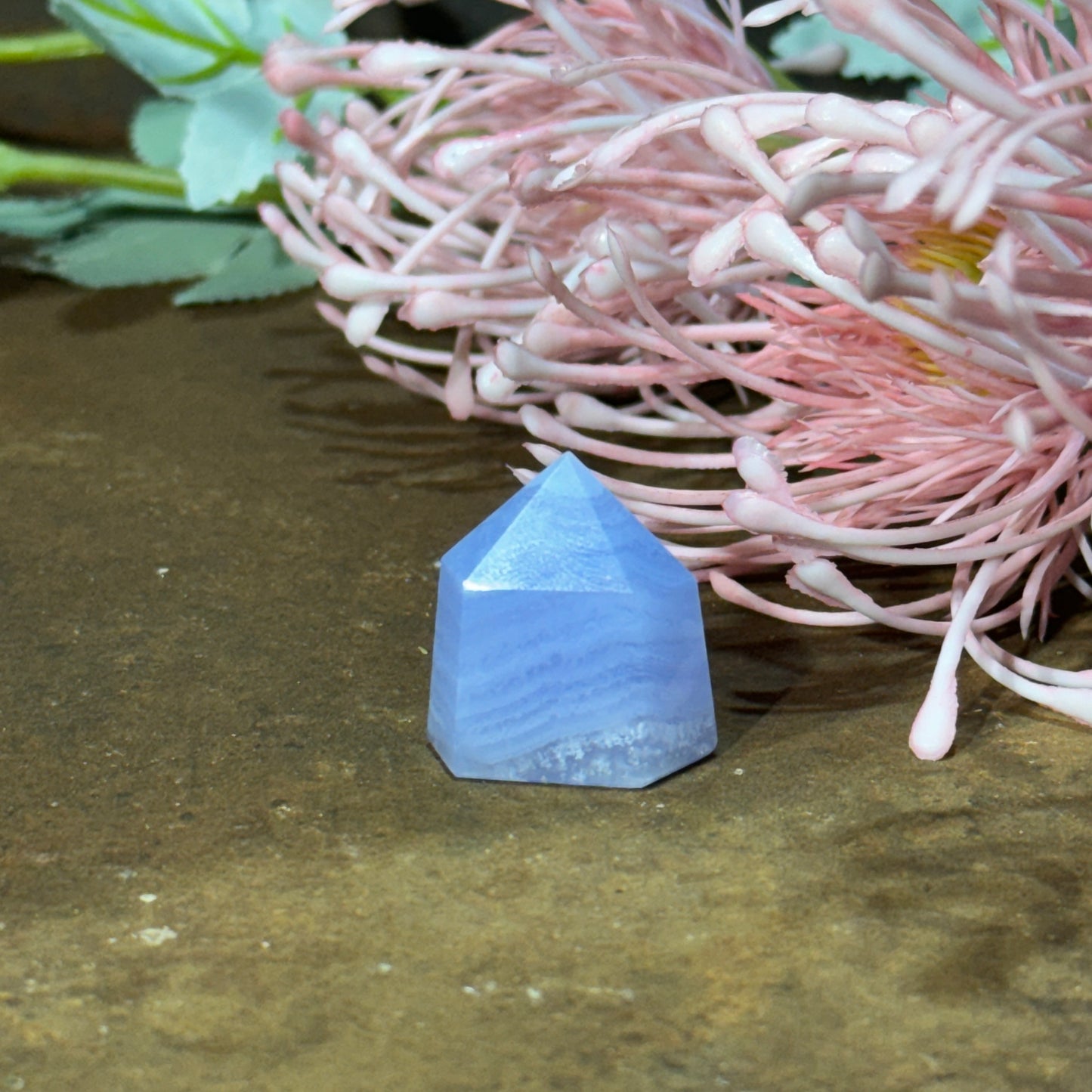 Blue Lace Agate Tower