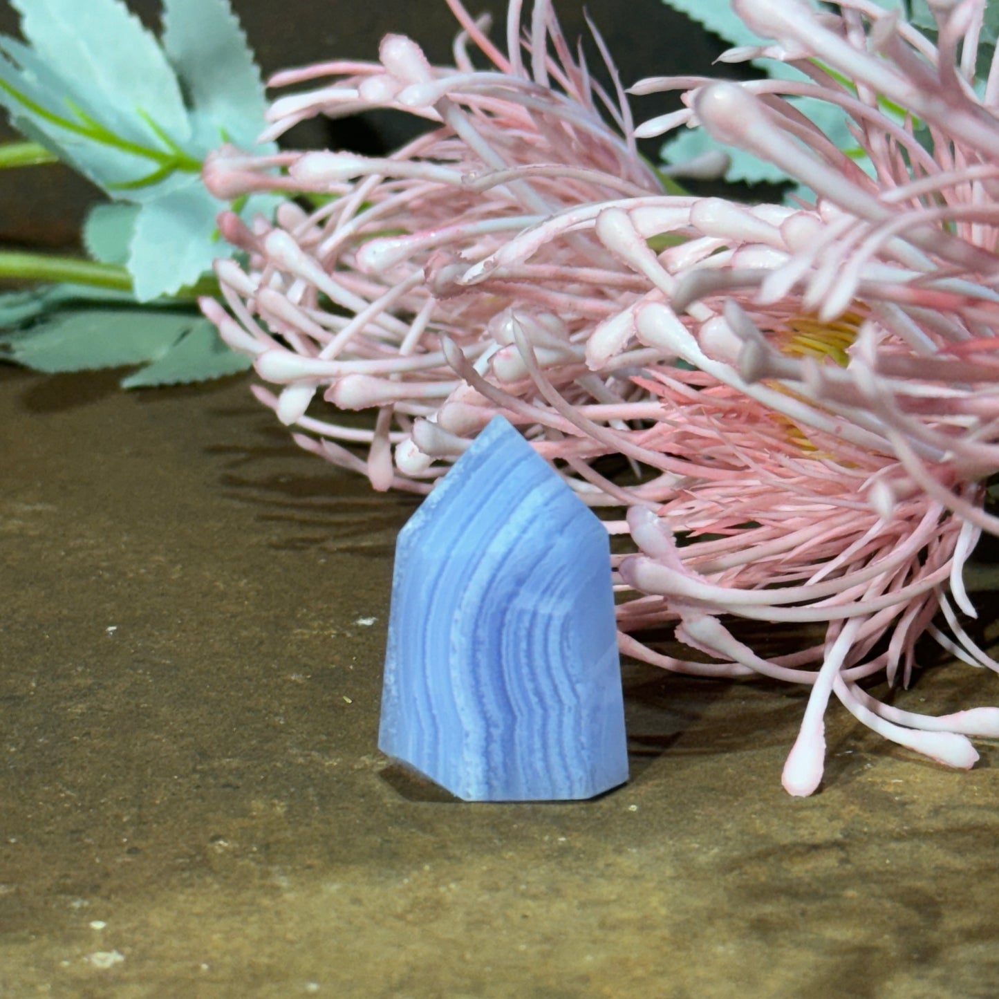 Blue Lace Agate Tower