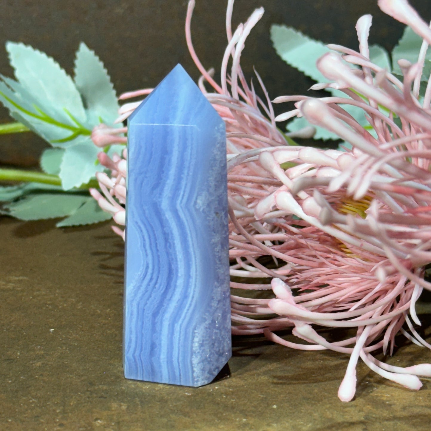 Blue Lace Agate Tower