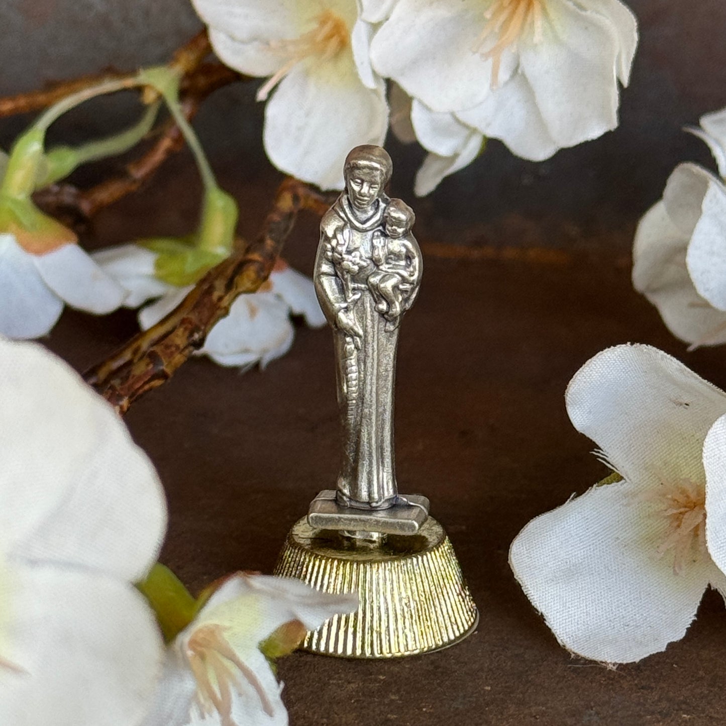 Metal Magnetic St. Anthony Statue (50mm) – Patron Saint of Lost Things