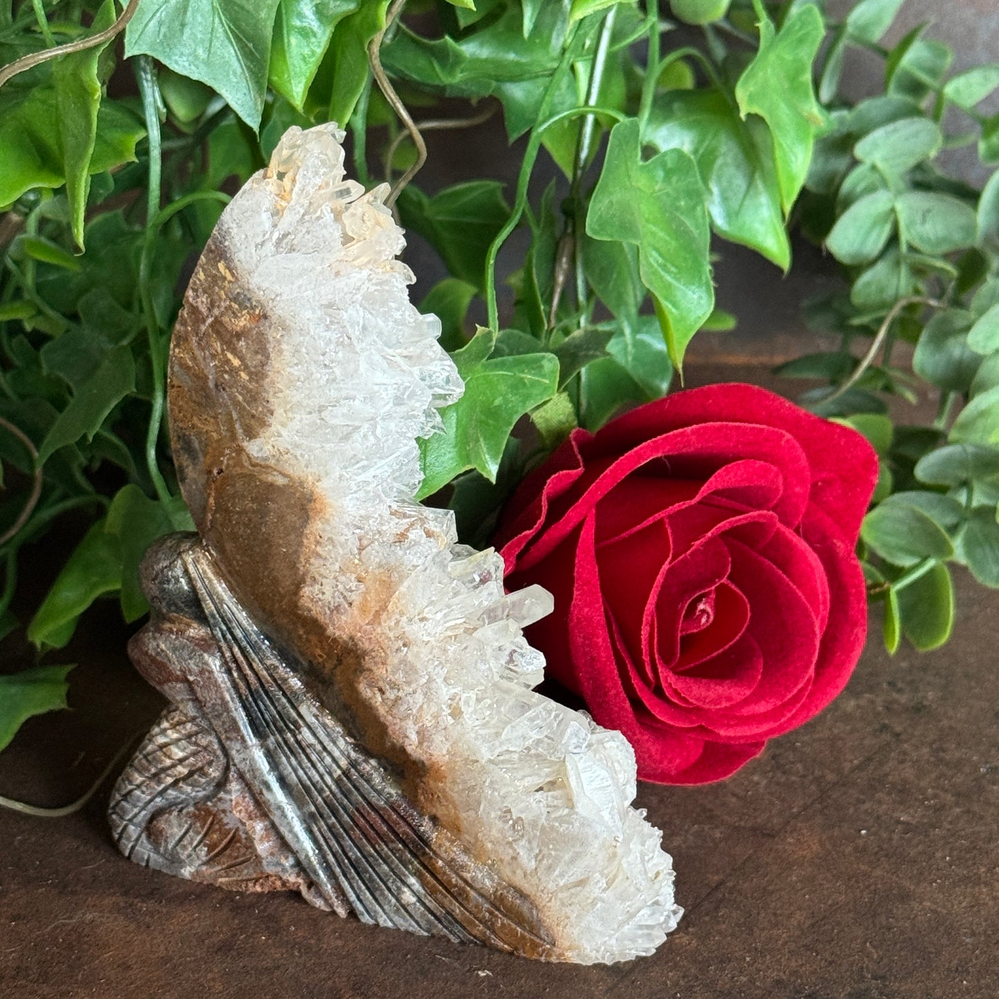 Geode Angel & Mermaid Carvings – One-of-a-Kind Crystal Healing Treasures