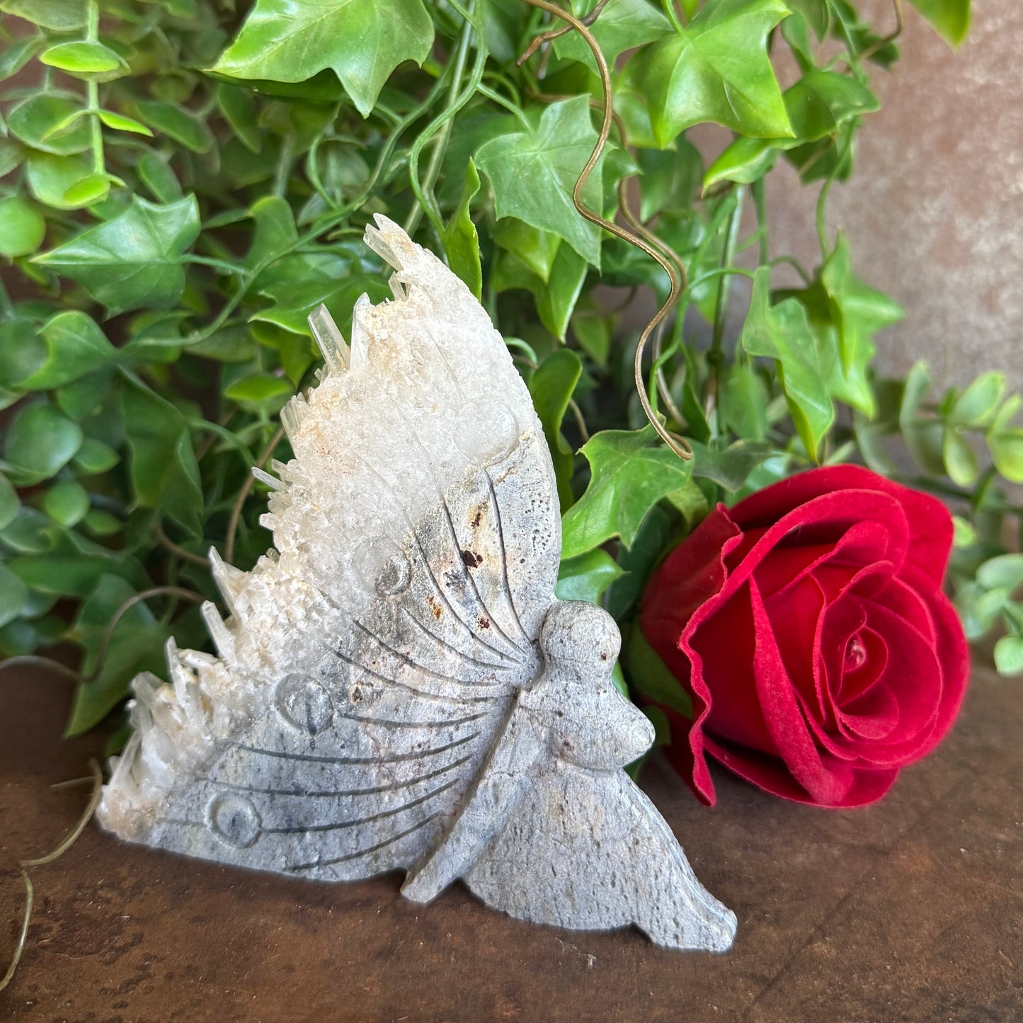 Geode Angel & Mermaid Carvings – One-of-a-Kind Crystal Healing Treasures