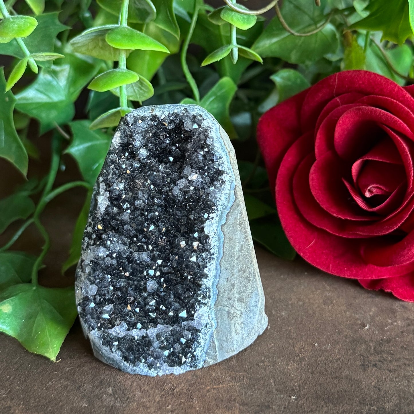 Black Amethyst Geodes – Protection, Spiritual Healing & Divine Energy