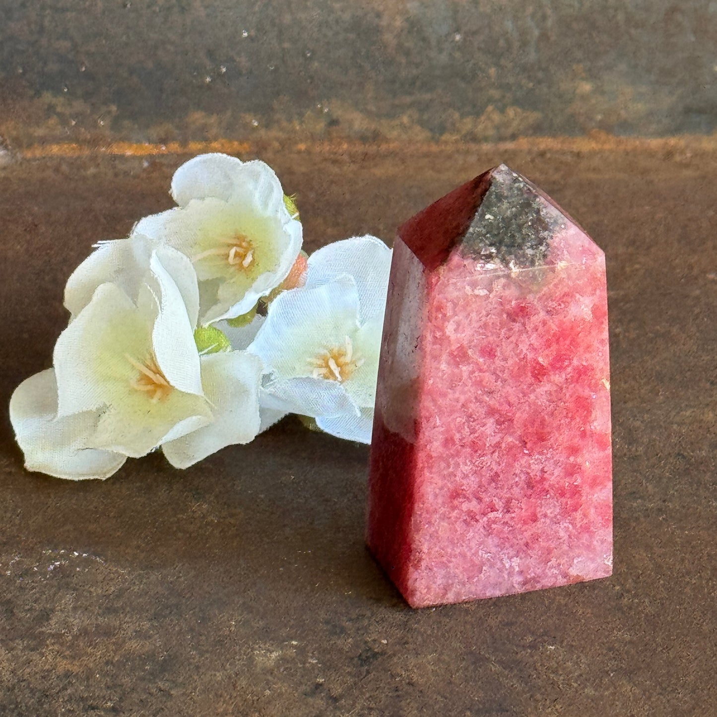 Cherry Blossom Rain Towers – Crystal of Renewal, Inner Peace & Spiritual Healing