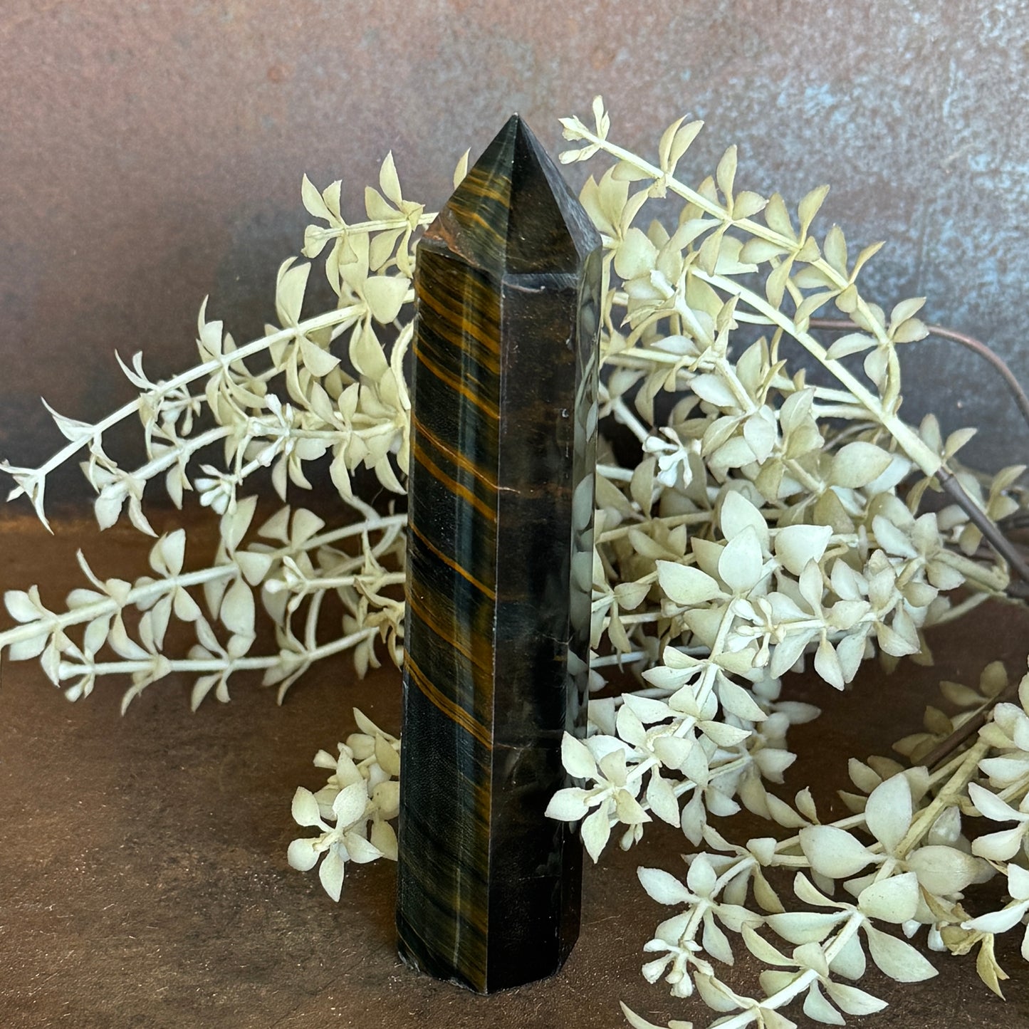 Blue Tiger’s Eye Towers – Crystal of Protection, Clarity & Spiritual Insight