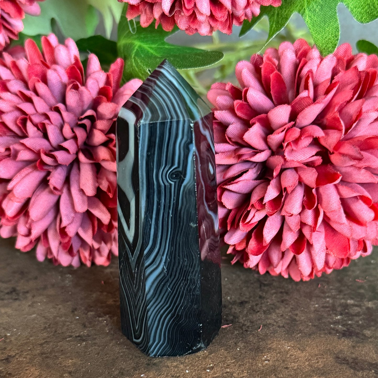 Black Agate Towers – Crystal of Grounding, Strength & Spiritual Protection