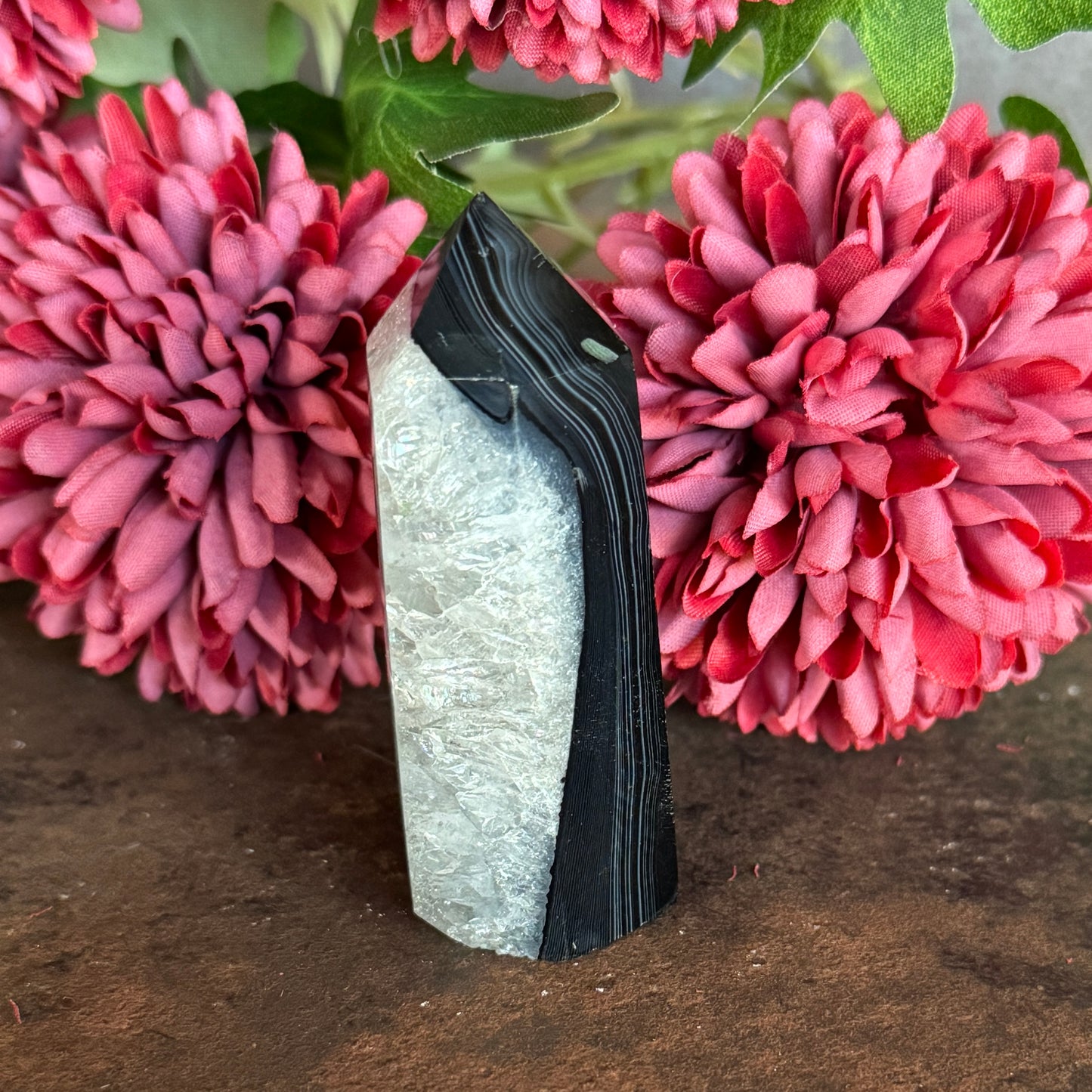 Black Agate Towers – Crystal of Grounding, Strength & Spiritual Protection