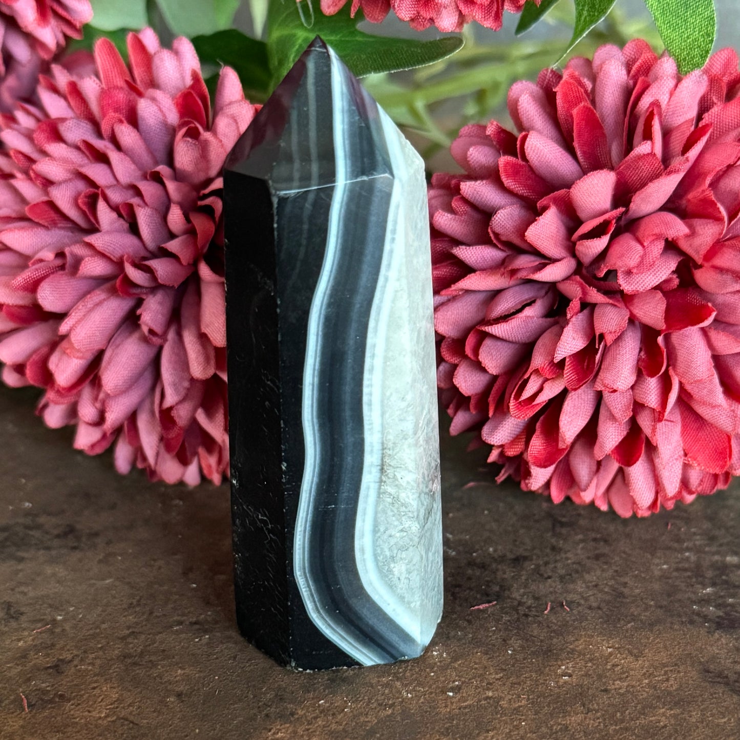 Black Agate Towers – Crystal of Grounding, Strength & Spiritual Protection