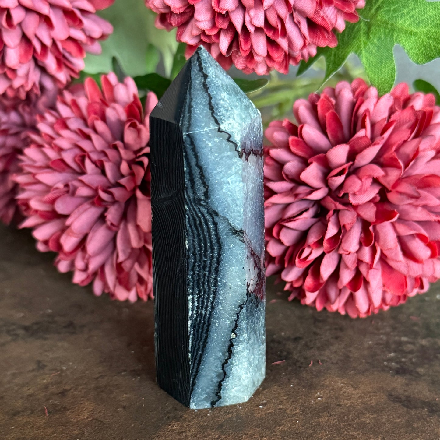 Black Agate Towers – Crystal of Grounding, Strength & Spiritual Protection