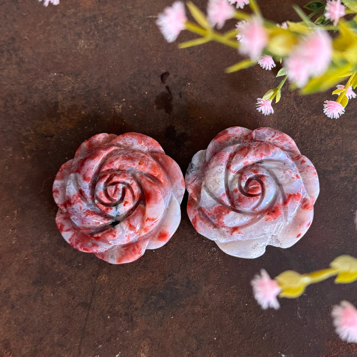 Crystal Flower Carvings – Hand-Carved Crystals for Healing & Décor