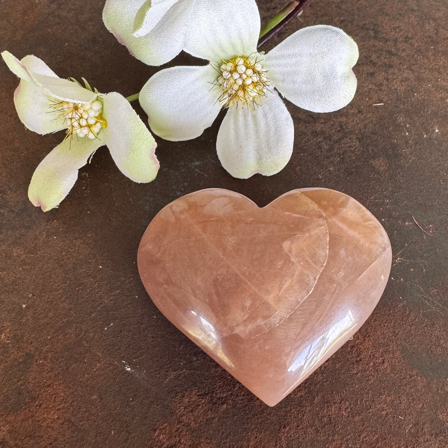 Sunstone Crystal Hearts – Joy, Confidence & Emotional Balance