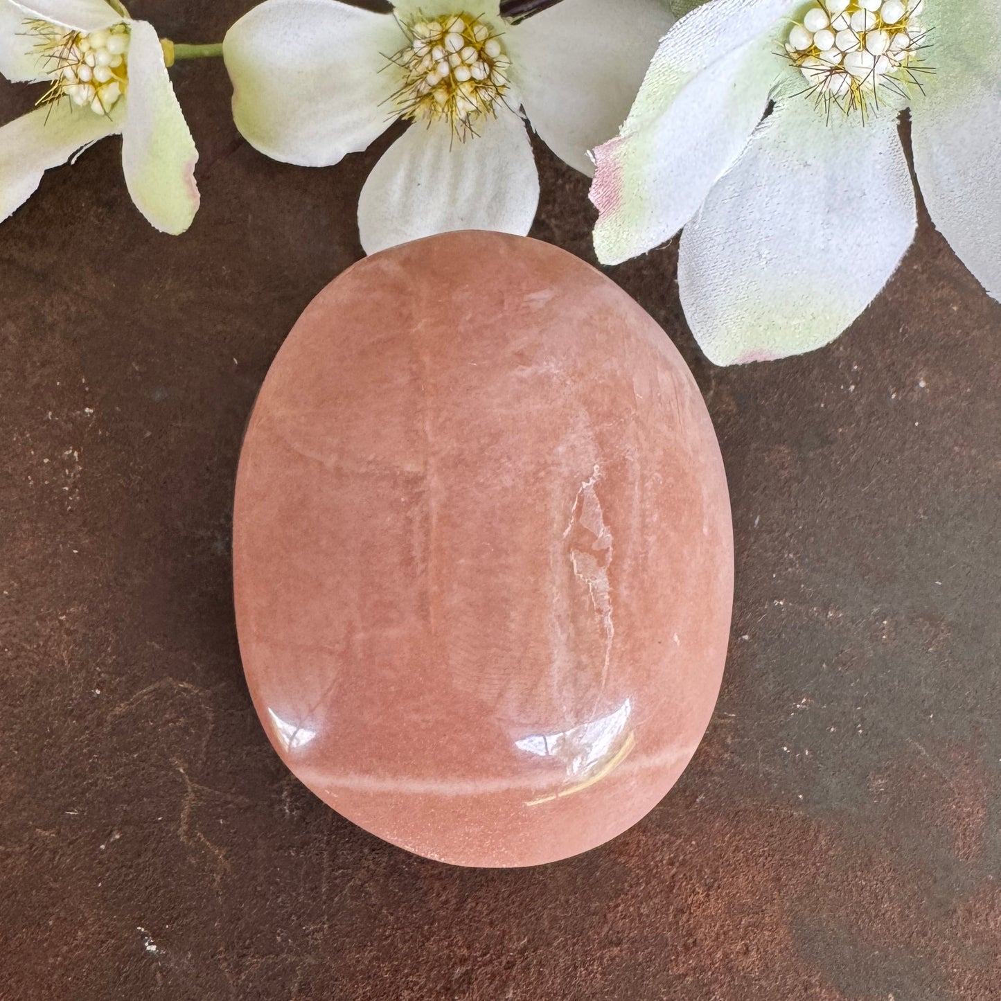 Sunstone Crystal Palmstone – Joy, Confidence & Healing