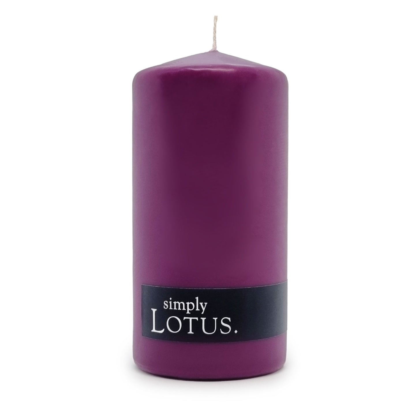 Simply Lotus Purple Pillar Candle