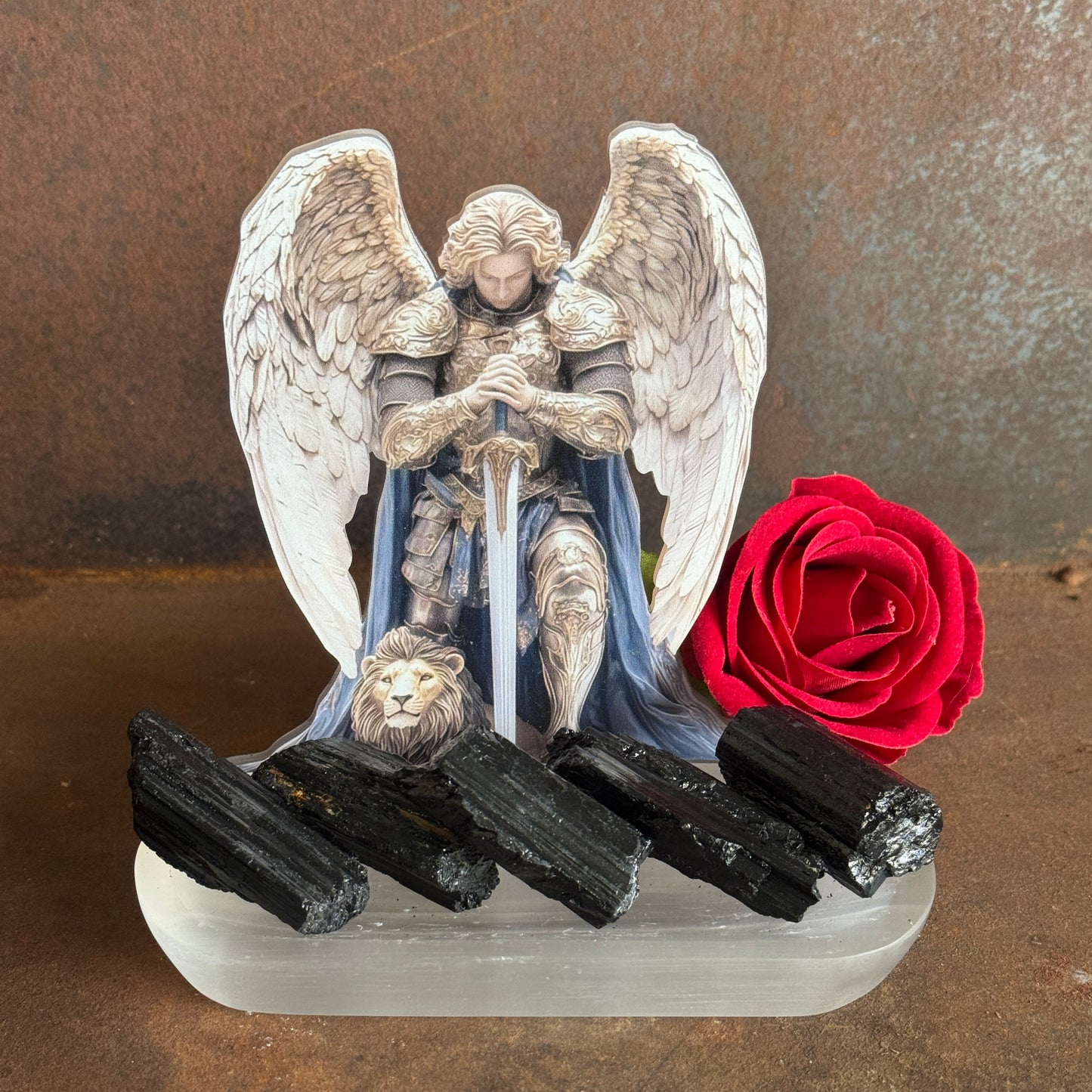 Selenite & Black Tourmaline Psychic Cleanse & Recharge Sets – Spiritual Protection & Energy Clearing Tools