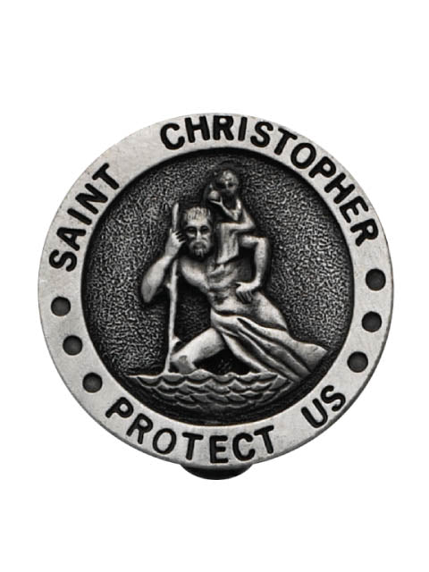 St Christopher Sun Visor Clip (Metal)