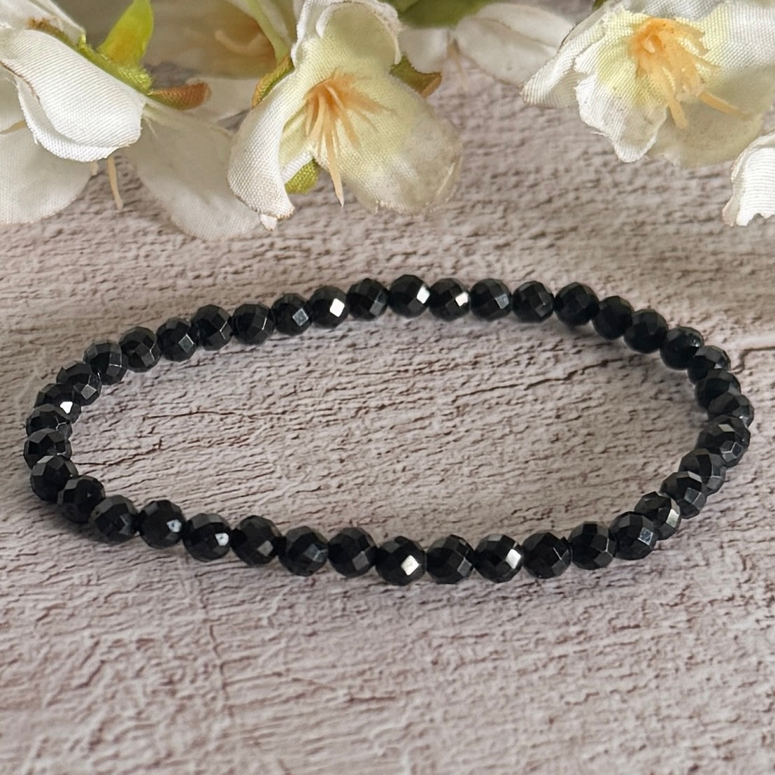 Spinel Faceted Crystal Bracelet - Spiritual Protection, Grounding & Emotional Healing