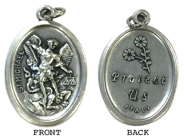 Archangel Michael "Protect Us" Medal – 22mm Religious Medal for Divine Protection