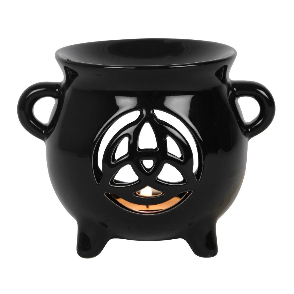 Triquetra Cauldron Oil Burner – Mind, Body & Spirit Harmony